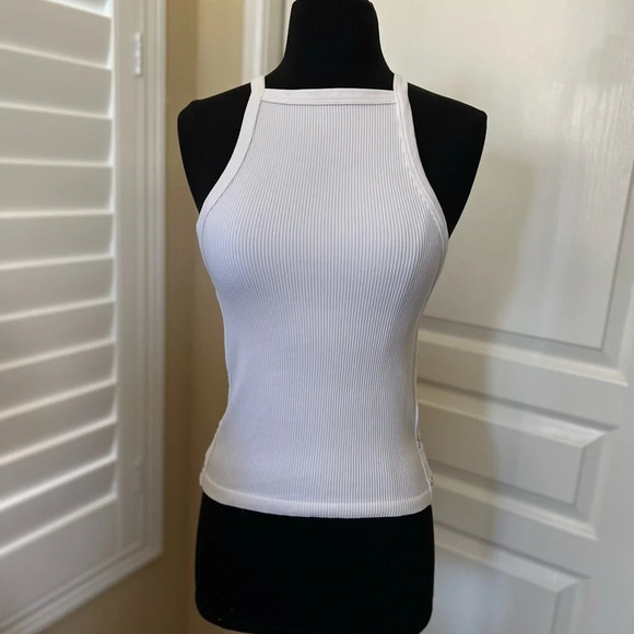 Zara Tops - Zara | Ribbed Tank with Side Hooks - Size XS - S